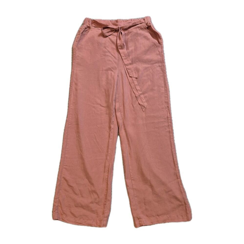 Thread & Supply Tencel Wide Leg Pants Pockets Womens Medium Brick Dust Tall